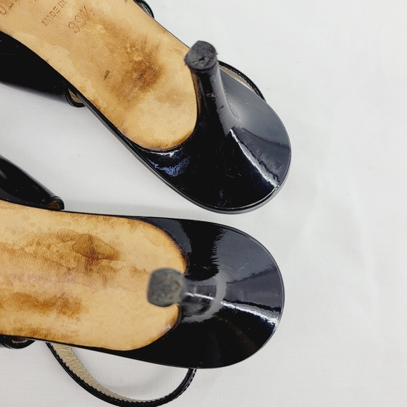 Jimmy Choo Soft Patent Pointed-Toe Slingback Pump in Black Size 8.5 - Picture 12 of 13